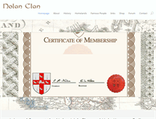 Tablet Screenshot of clannolan.com